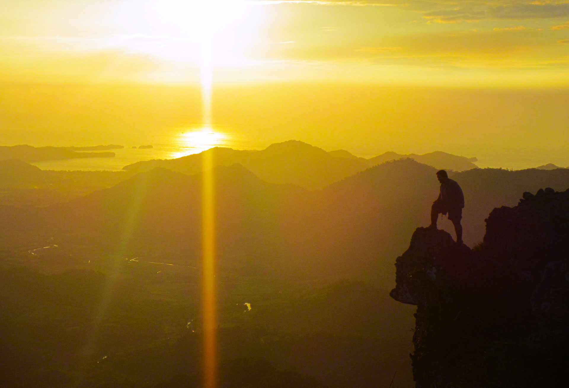 Silyang Bato near the summit above Mt. Marami Campsites in Maragondon, Cavite.